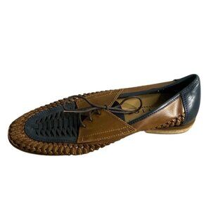 Office London Men’s Brown and Blue Slip-On Loafers for Effortless Style